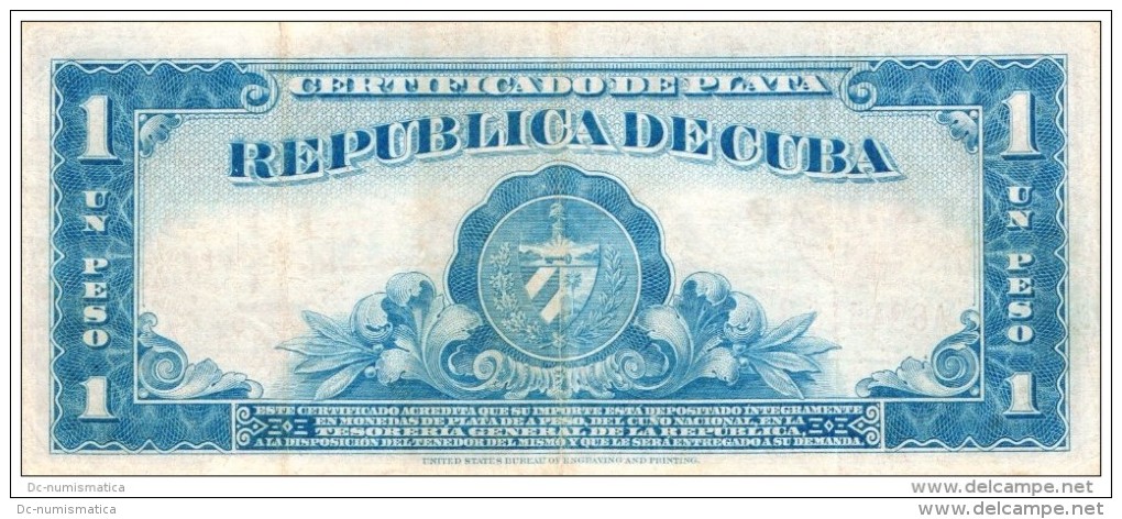 1949 - 1 PESO # A694569B  - RARE - " LA REPUBLICA " ESCARCE  ( SCARCE ) - Cuba