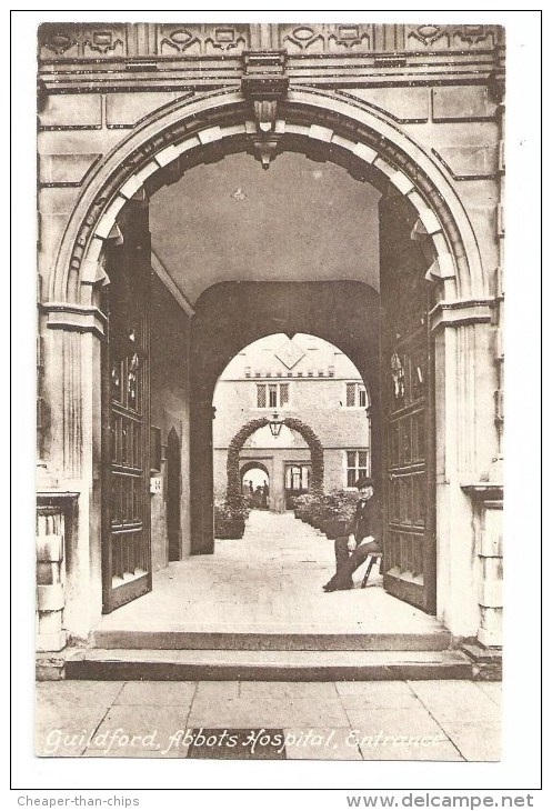 Guildford, Abbots Hospital,Entrance - Frith - Surrey