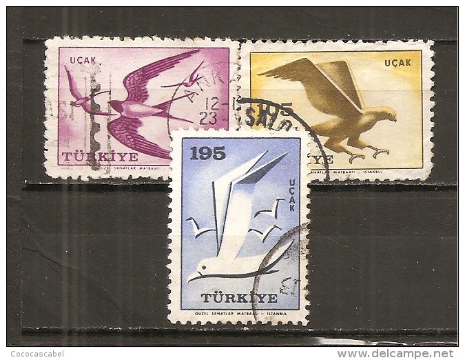 Turquía - Turkey - Yvert  Aéreo-39, 42, 45 (usado) (o) - Poste Aérienne