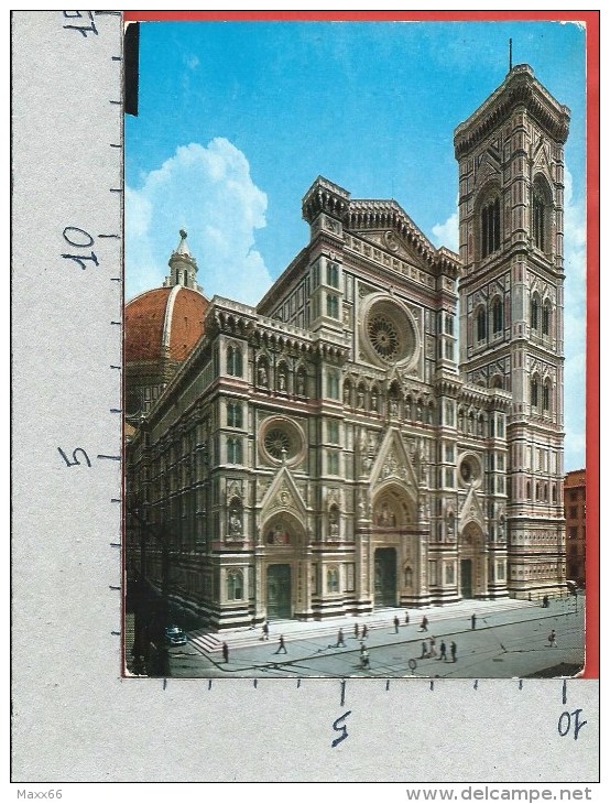 CARTOLINA VG ITALIA - FIRENZE - Cattedrale E Campanile Di Giotto - 10 X 15 - ANNULLO 1977 - Firenze