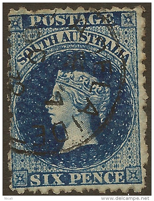 SOUTH AUSTRALIA 1868 6d QV SG 72 U #QC164 - Used Stamps