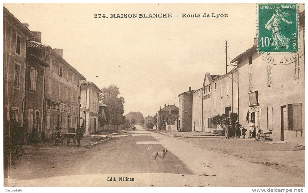 71 - ROMANECHE THORINS - MAISON BLANCHE - Route De Lyon - Autres & Non Classés