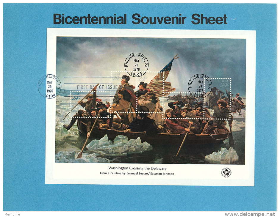 1976 Set Of 4 Souvenir Sheets - USA Bicentennial  Sc 1686-1689 - 1971-1980