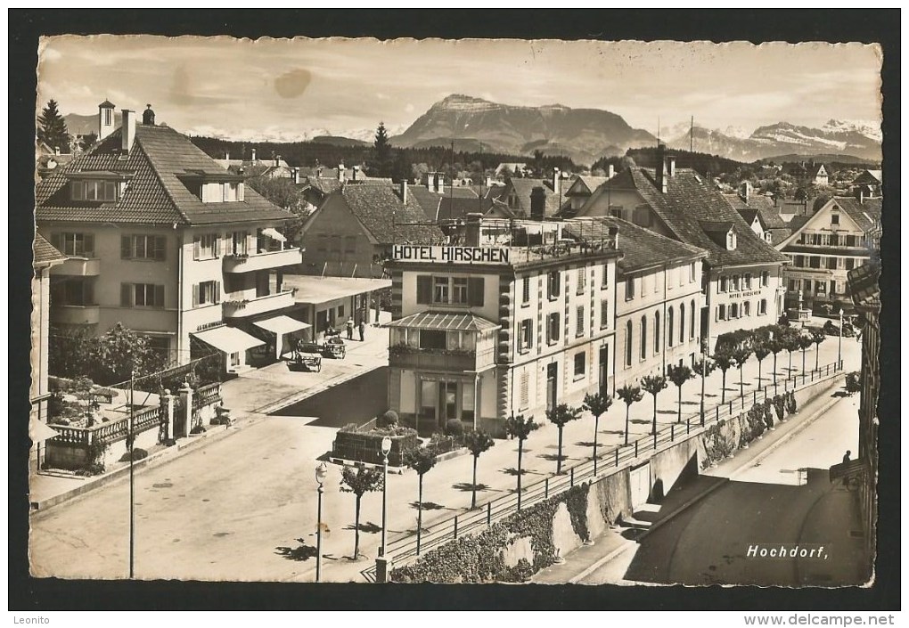 HOCHDORF LU Hotel HIRSCHEN 1953 - Hochdorf