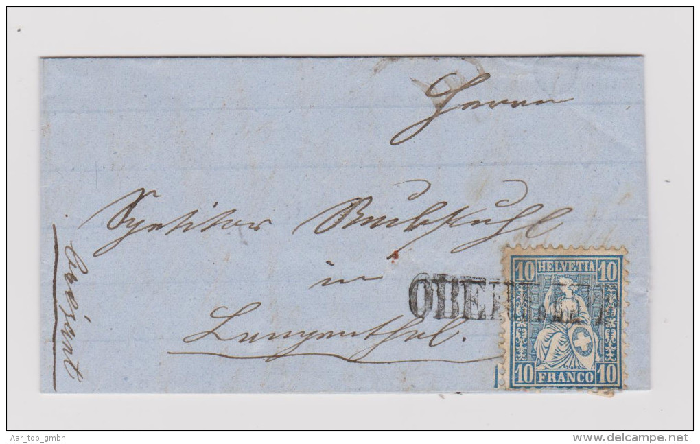 Heimat BE Oberbipp 1867-03-30 Lang-O Sitzende Brief > Langenth - Briefe U. Dokumente