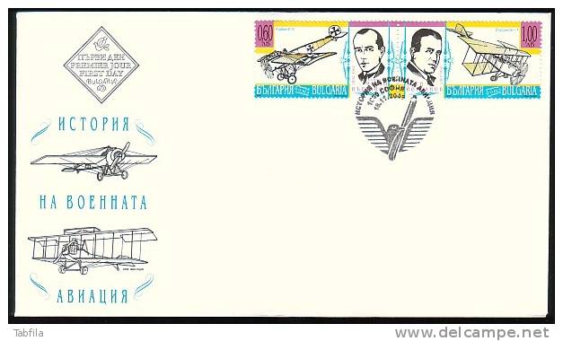 BULGARIA / BULGARIE - 2009 - Historie De L´aviation Militaire - FDC - FDC