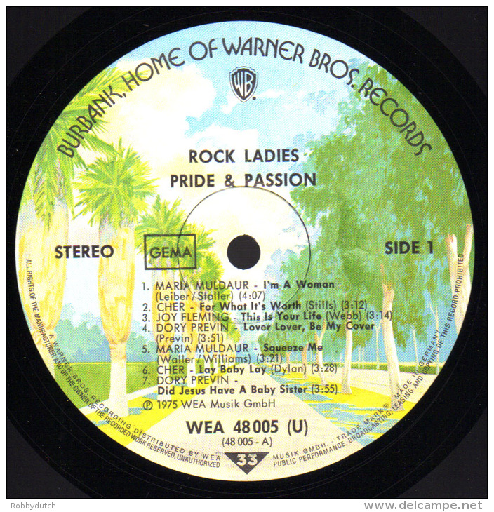 * LP *  ROCK LADIES : CHER / CARLY SIMON / JUDY COLLINS / JONI MITCHELL A.o. - PRIDE & PASSION (Germany 1975 EX!!!) - Compilaties