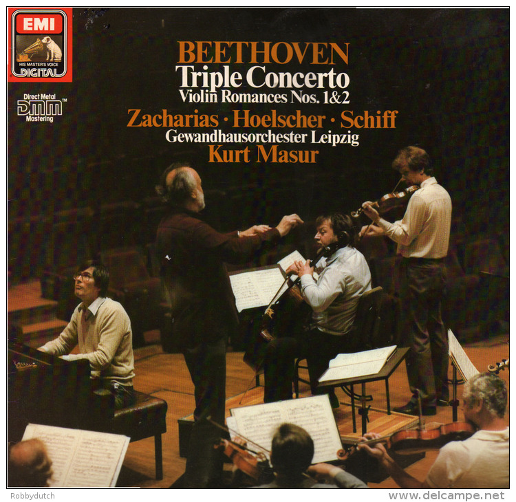 * LP *  BEETHOVEN - TRIPELKONZERT - GEWANDHAUSORCHESTER LEIPZIG / KURT MASUR (Germany 1985 EX-!!!) - Klassiekers