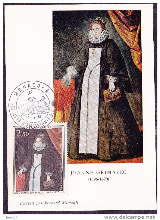 Monaco - Carte Maximum - Jeanne Grimaldi - Cartes-Maximum (CM)