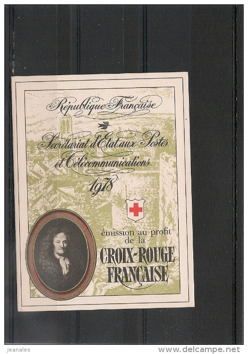 FRANCE 1978 Carnet Croix Rouge N°Y/T : 2027** - Red Cross