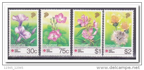 Singapore 1991, Postfris MNH, Flowers - Singapore (1959-...)