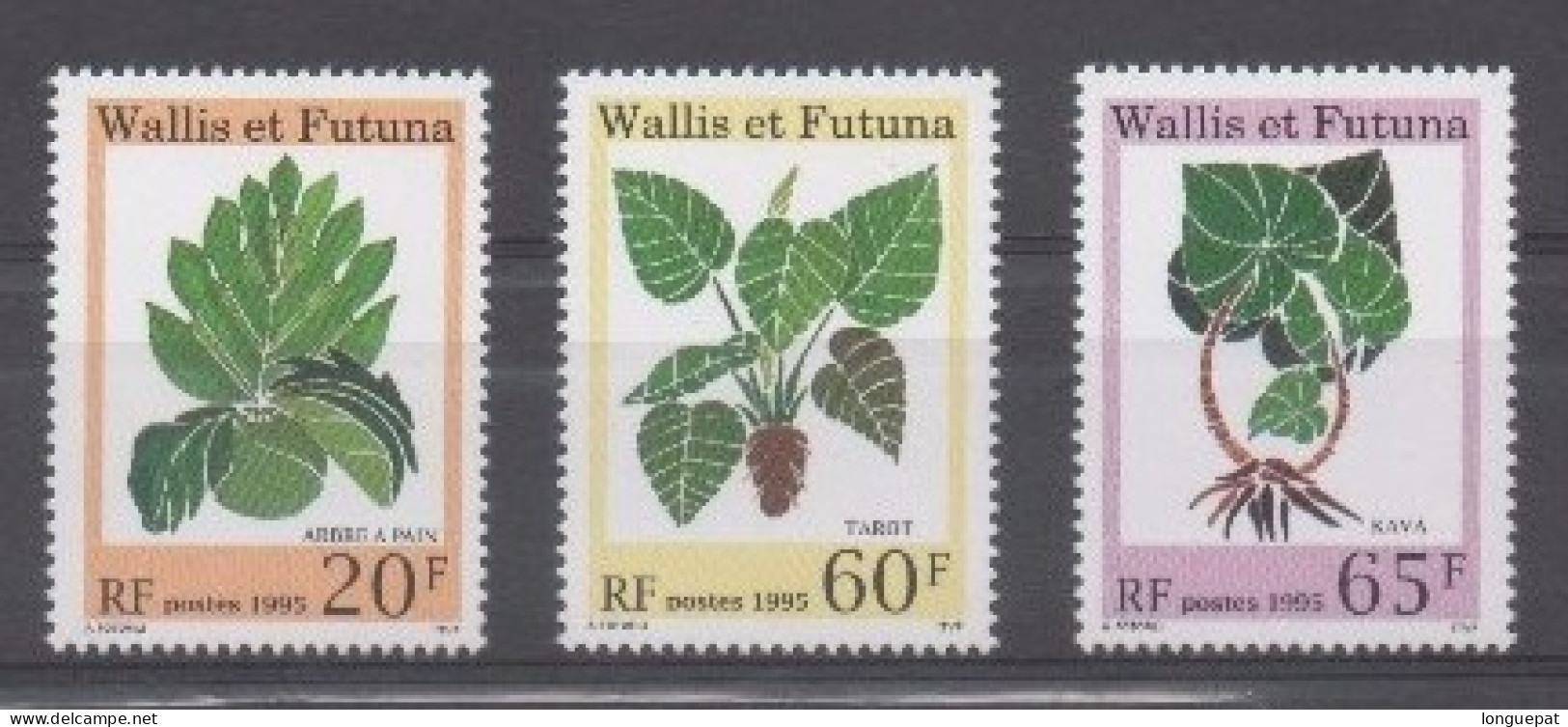 WALLIS Et FUTUNA  : Flore - Arbustes Locaux : Arbre à Pain, Taro, Kawa - Plantes Alimentaires - Alimentation - - Unused Stamps