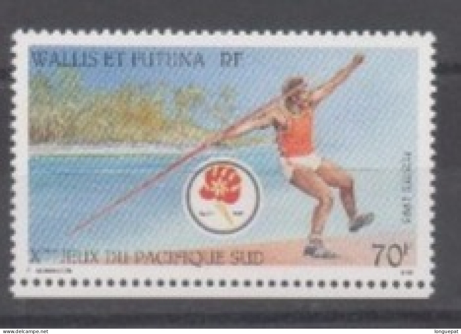 WALLIS Et FUTUNA  :Jeux Du Pacifique Sud "Tahiti 95" :  Lanceur De Javelot - Sport - - Unused Stamps