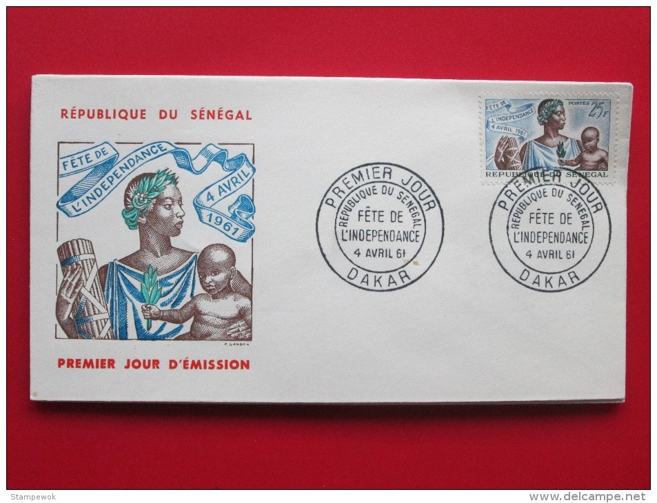 1961 Senegal - 1st Anniversary Of Independence - FDC - Senegal (1960-...)