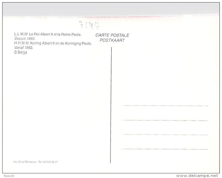 BELGIQUE CARTE MAXIMUM   NUM.YVERT  3197 ALBERT II - 2001-2010