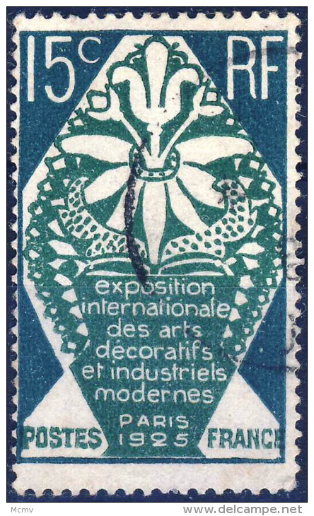 211  ART DECO  OBLITERE ANNEE 1925 - Used Stamps