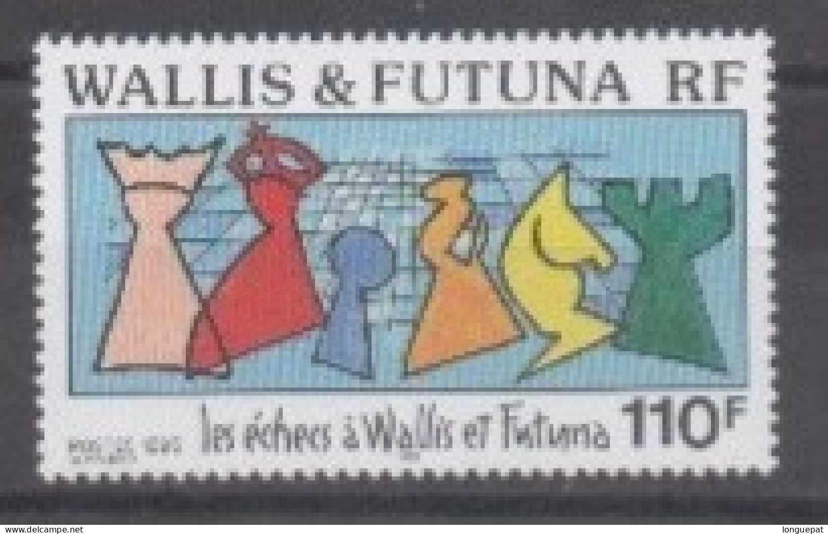 WALLIS Et FUTUNA  : Jeux - Echecs - Les échecs à Wallis Et Futuna : Pièces De Jeu Stylisées - - Neufs