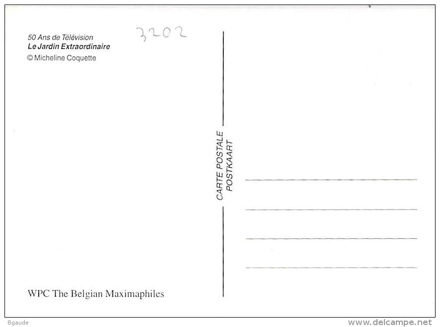 BELGIQUE CARTE MAXIMUM   NUM.YVERT  3206  50 ANS DE TELEVISION - 2001-2010