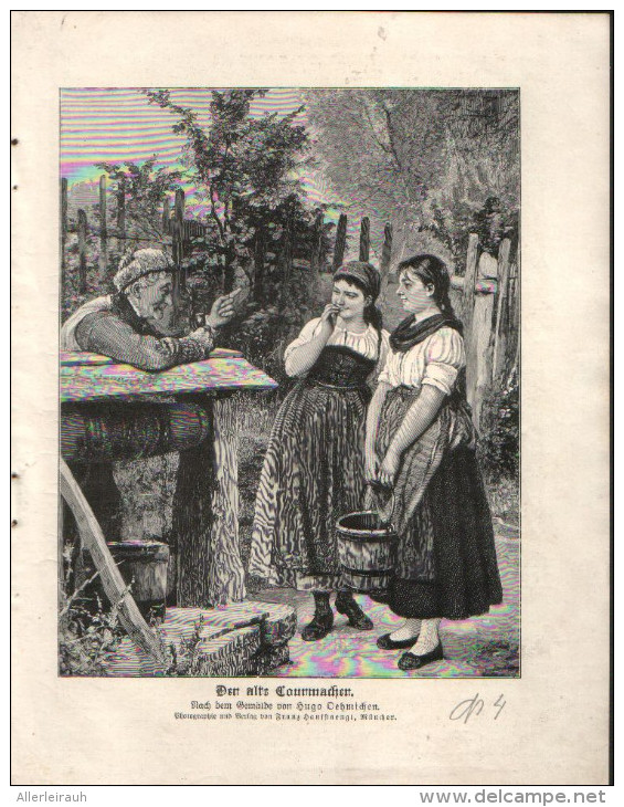 Hugo Oehmichen/ Der Alte Zaunmacher - Druck, Entnommen Aus Velhagen Und Klasings- Monatsheften/ 1909 - Autres & Non Classés