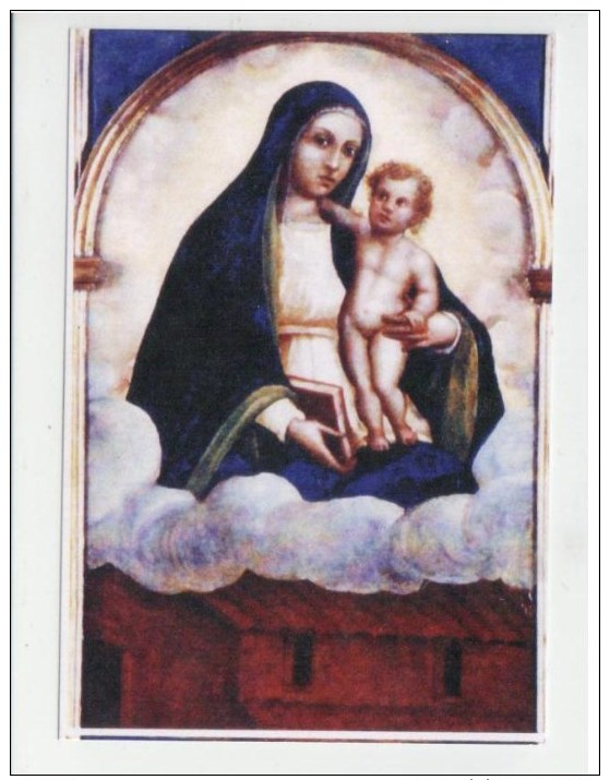 HOLY CARD, SANTINO  - VERGINE MARIA DI LORETO - IMAGE PIEUSSE - Santini