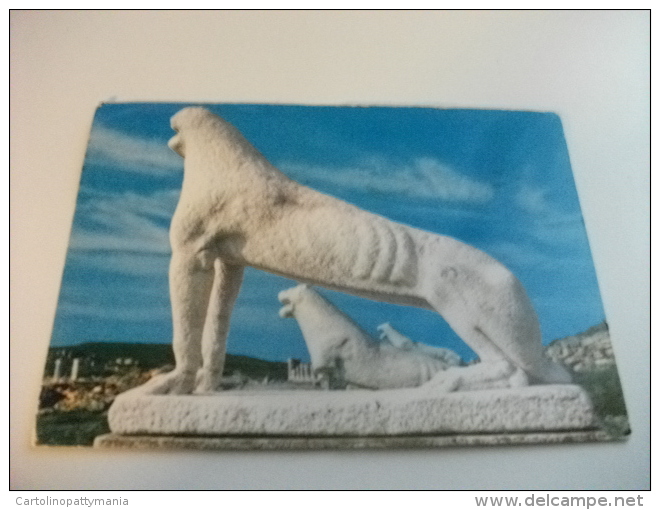 STORIA POSTALE FRANCOBOLLO COMMEMORATIVO Grecia Delos Portico Of The Lions - Grecia