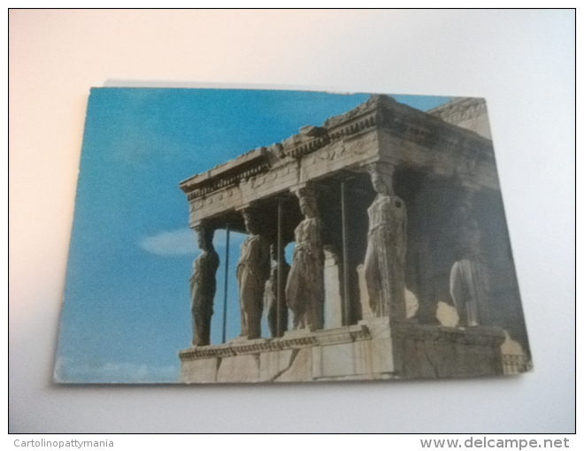 STORIA POSTALE FRANCOBOLLO COMMEMORATIVO Grecia Athens Acropole Les Caryatides - Griechenland