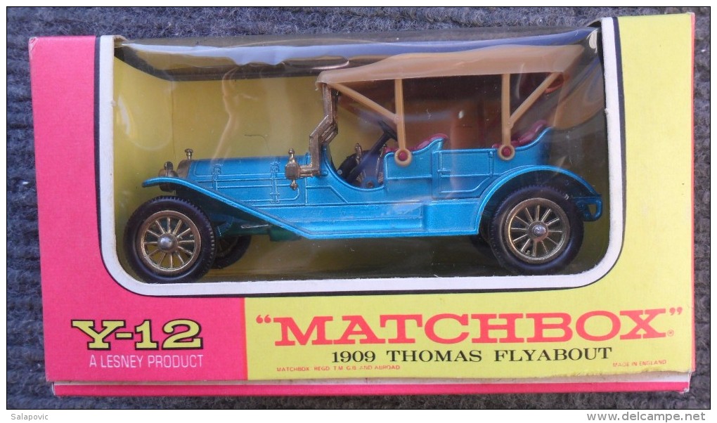 Matchbox Yesteryear Y-12 1909 Thomas Flyabout In Box - Other & Unclassified