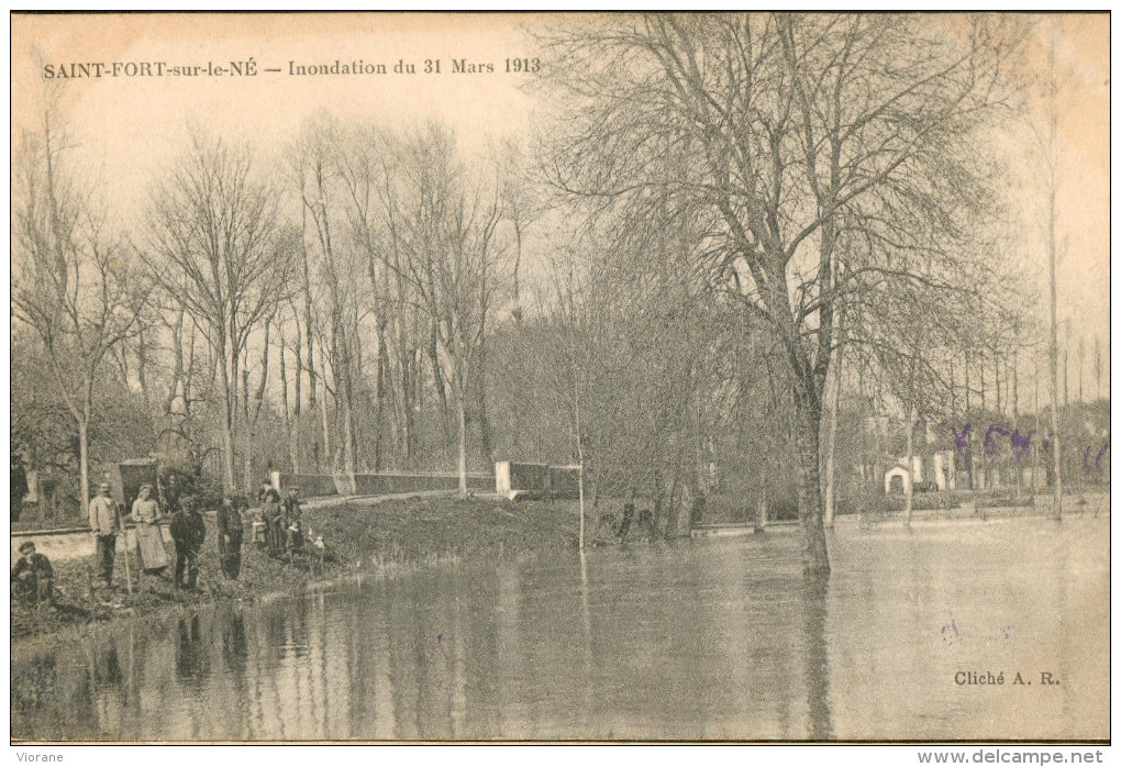 Saint Fort Sur Le Né Inondation Du 31 Mars 1913 - Autres & Non Classés