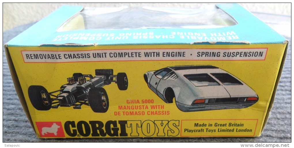 Corgi Toys - Scale 1/43 - Ghia 5000 Mangusta With De Tomaso Chassis No.271 - Corgi Toys