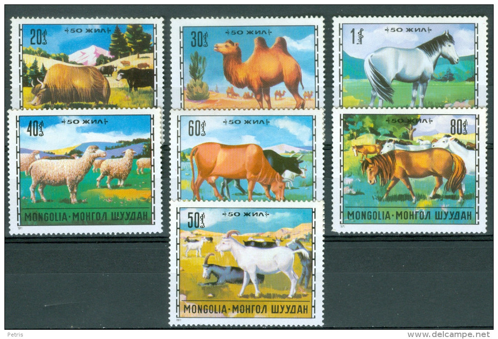 Mongolia 1971 Animals MNH** - Lot. 4215 - Mongolia