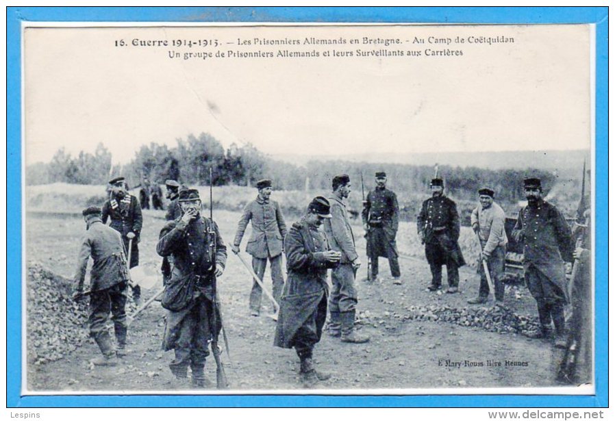 56 - Au Camp De COËQUIDAN - Guerre De 1914 - 15 - Les Prisonniers Allemands En Bretagne - N° 16 - Guer Coetquidan