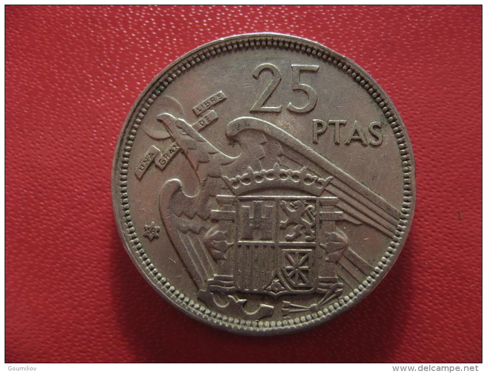 Espagne - 25 Pesetas 1957 (58) Franco 1396 - 25 Pesetas