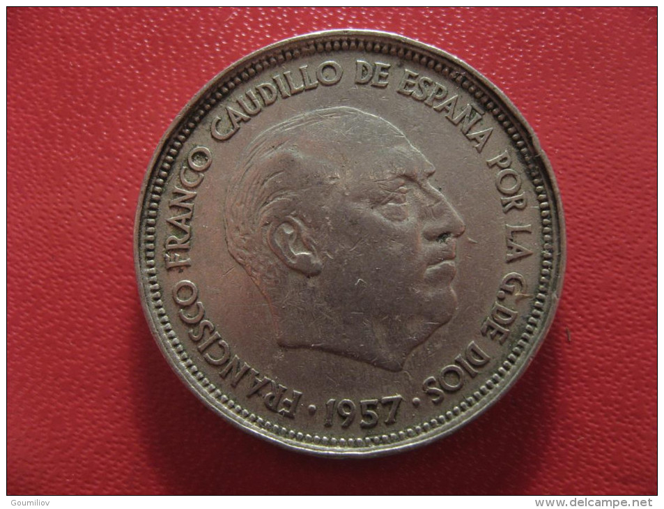 Espagne - 25 Pesetas 1957 (58) Franco 1396 - 25 Pesetas