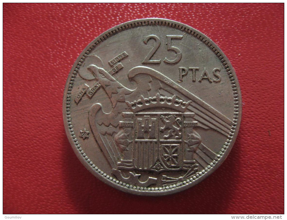 Espagne - 25 Pesetas 1957 (58) Franco 1398 - 25 Pesetas