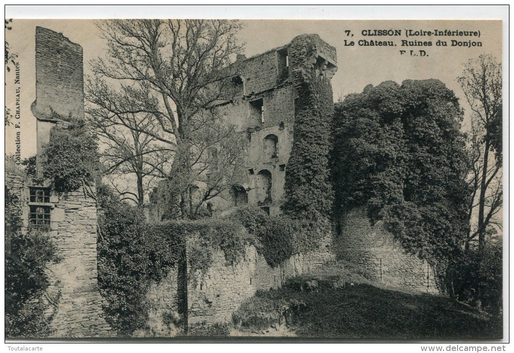 CPA 44  CLISSON LE CHATEAU RUINES DU DONJON - Clisson