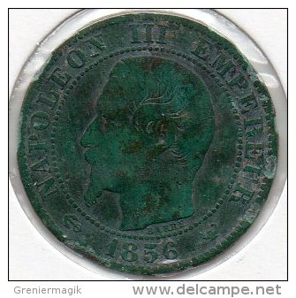 France - 5 Centimes 1856 W - Napoléon III Empereur - Ancre - (Atelier : Lille - Autres & Non Classés