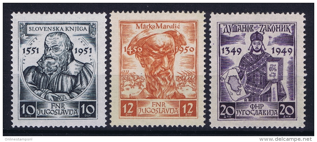 YUGOSLAVIA:   Mi Nr  668 - 670  MNH/** Sans Charnière  Postfrisch - Ungebraucht