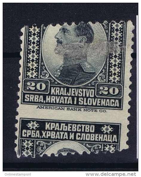 YUGOSLAVIA:   Mi Nr  176 Not Used (*) SG, Perforation Error, Stamp A Cheval - Unused Stamps