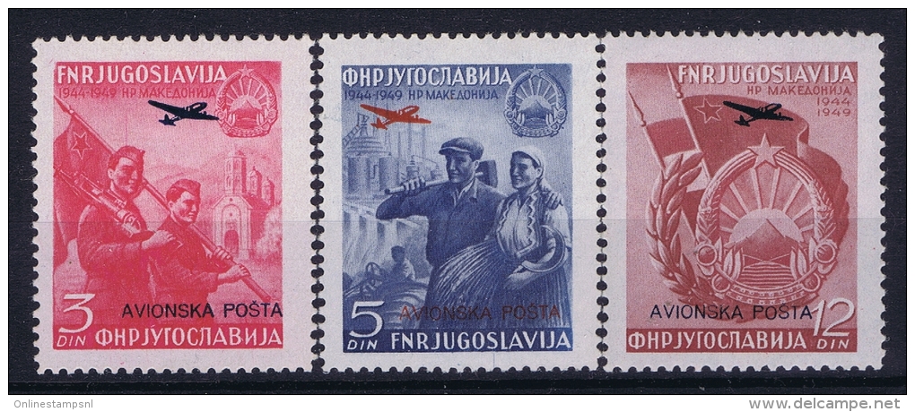 YUGOSLAVIA:  Airmail Mi Nr 575 - 577 MNH/** Postfrisch - Luftpost