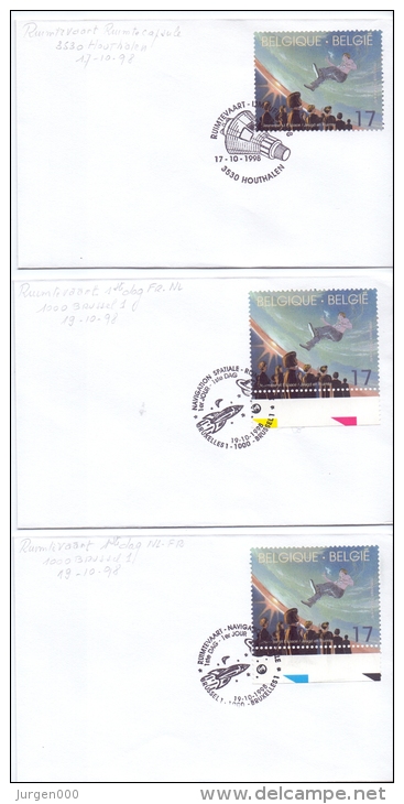 België - 14e Wereldcongres Van De  "association Of Space Explorers" - FDC's - 17/10/1998  (RM9796) - Europa