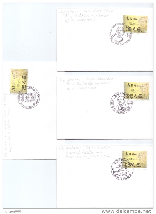 België -150 Jaar "Armonaque De Mons" - FDC's - 5/10/1996 (RM9804) - Other & Unclassified