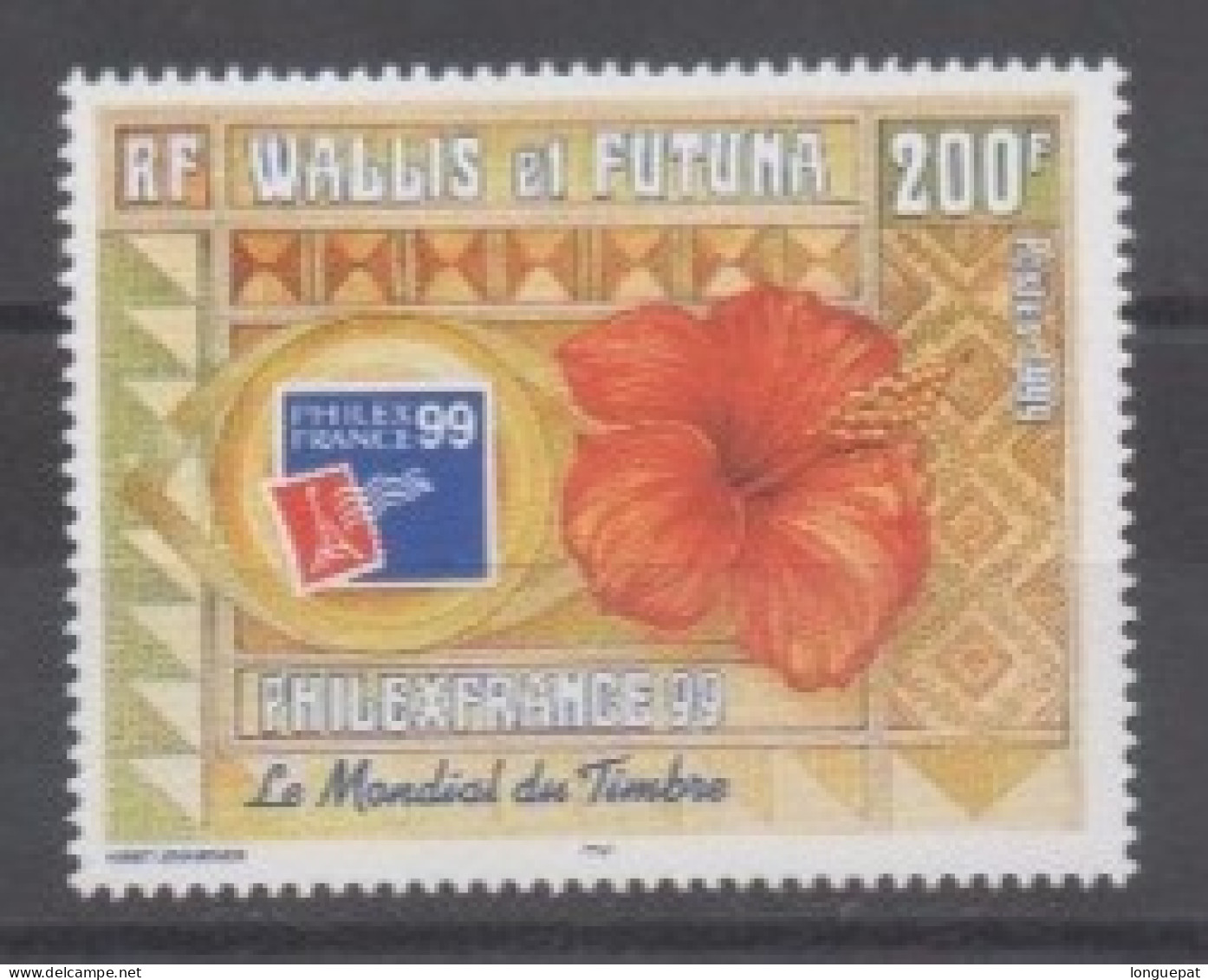 WALLIS Et FUTUNA : "Philexfrance 99", Exposition Philatélique : Fleur D'hibiscus - - Ongebruikt