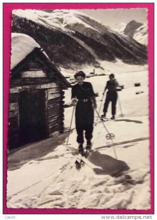 1941 - LA MODA IN MONTAGNA  - VIAGGIATA CON 10 C. DUE POPOLI UNA GUERRA.... - Moda