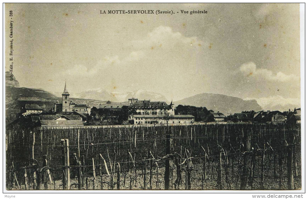 6030  - LA MOTTE SERVOLEX : Vue Générale Vers 1900 -  LE LOT STE ANNE A REMPLACE LES VIGNES Dos Non Séparé (avant 1904) - La Motte Servolex