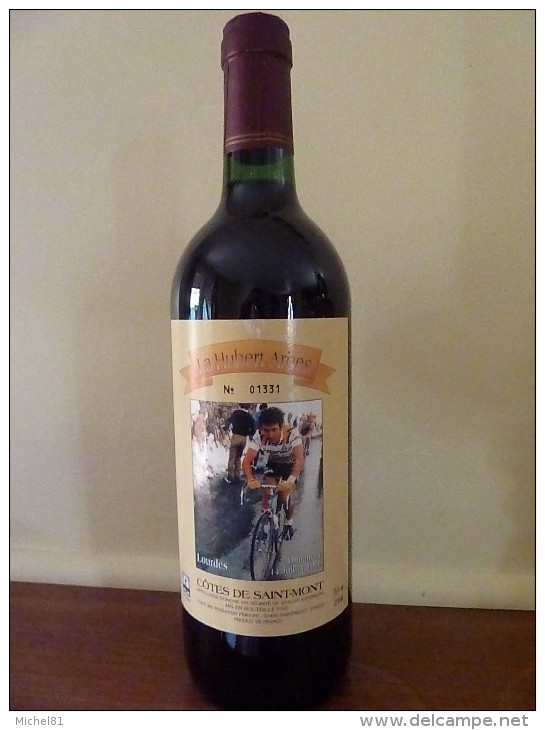 Bouteille De Vin Cuvée Spéciale Cyclosportive"La Hubert Arbes 1996" Vélo - Cyclisme - Vin