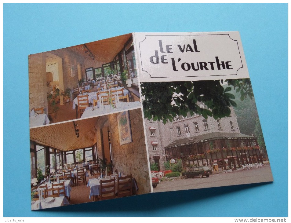 Restaurant" Le VAL De L'OURTHE " ( Stubbe-Gaspar ) Place Aux Foires 88 - DURBUY - Anno 19?? ( Zie Foto´s Voor Detail ) ! - Tarjetas De Visita
