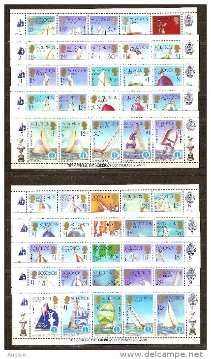 Salomon Solomon Islands 1986 Yvertn° 554-603 *** MNH Cote 50 Euro Bateaux Ships Boten - Salomon (Iles 1978-...)