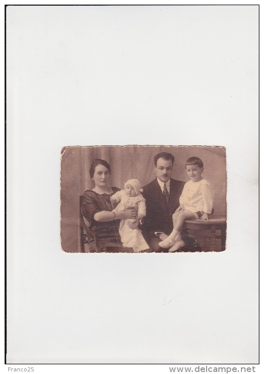 AREZZO - FOTOGRAFIA DI FAMIGLIA DEL 1924 - FOTOGRAFO GABURRI - AREZZO - Non Classificati