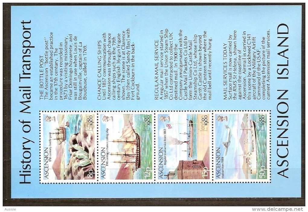 Ascension 1980 Yvertn° Bloc 11 *** MNH Cote 4,50 Euro Bateaux Ships Boten - Ascensione