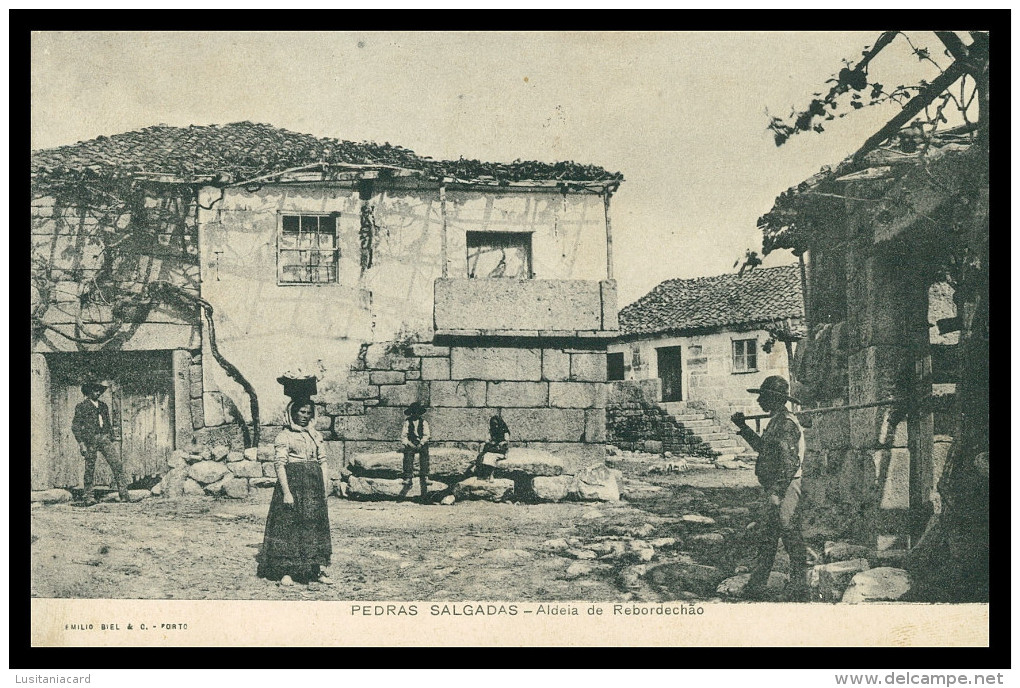 VILA POUCA DE AGUIAR - PEDRAS SALGADAS - Aldeia De Rebordechão ( Ed. Emilio Biel & C.)  Carte Postale - Vila Real